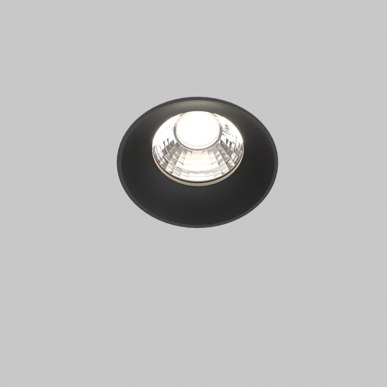 Встраиваемый светильник Round черный 5