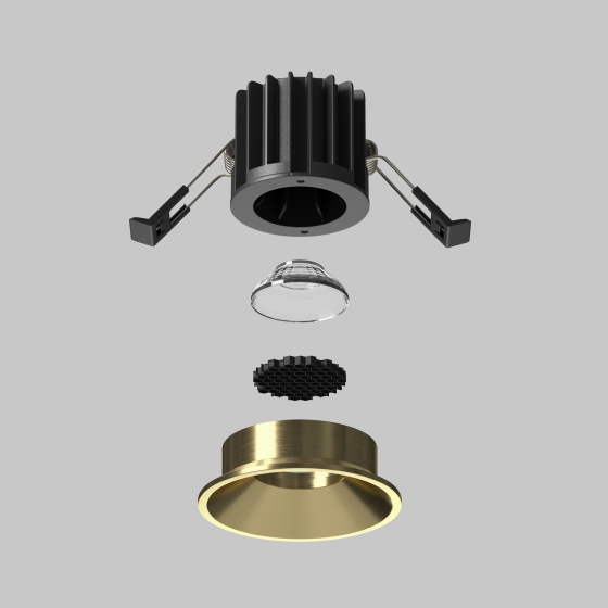 Встраиваемый светильник Round латунь 60 мм 5