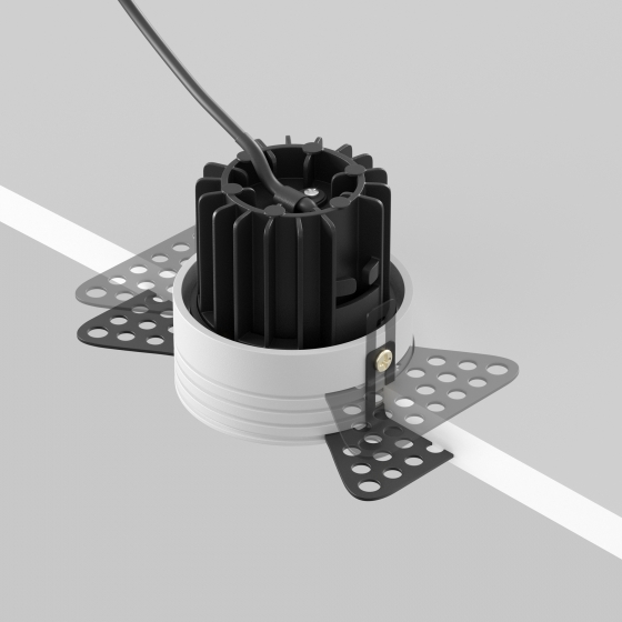 Встраиваемый светильник Round черный 17
