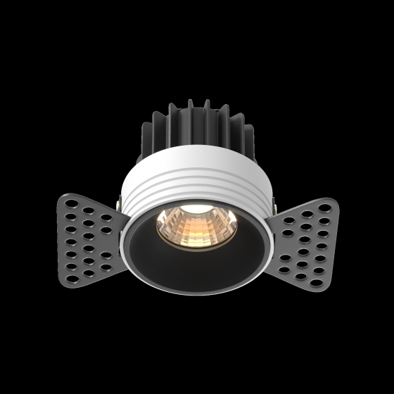 Встраиваемый светильник Round черный 3