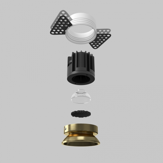 Встраиваемый светильник Round латунь 54 мм 5