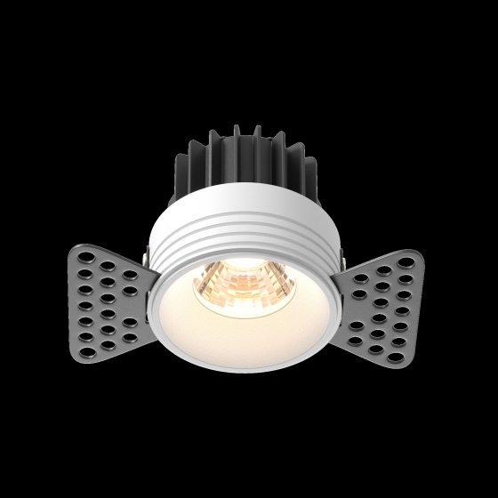 Встраиваемый светильник Round круглый белый 4