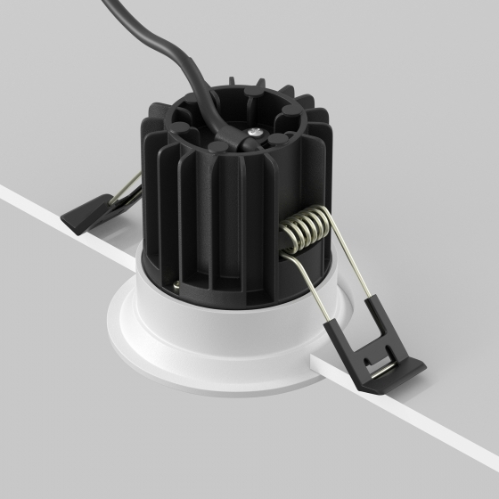 Встраиваемый светильник Round белый круглый 60 мм 12