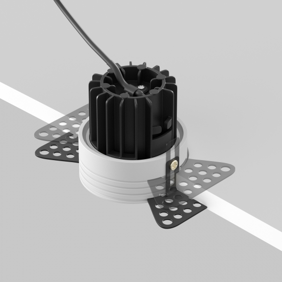 Встраиваемый светильник Round белый круглый 9