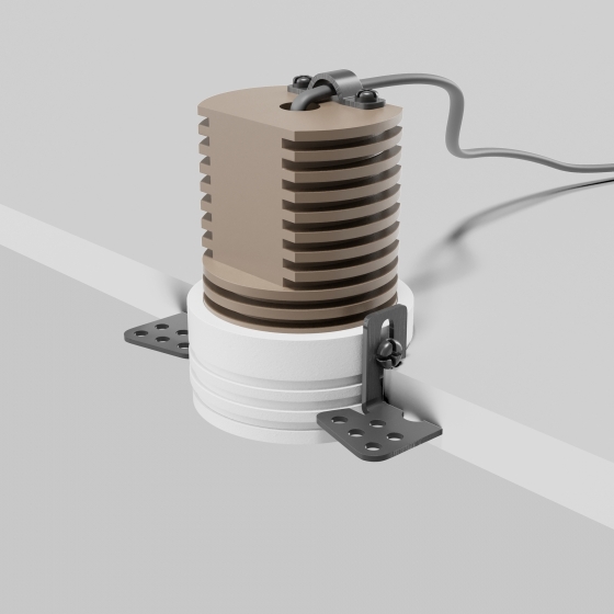 Встраиваемый светильник Mini круглый белый 6