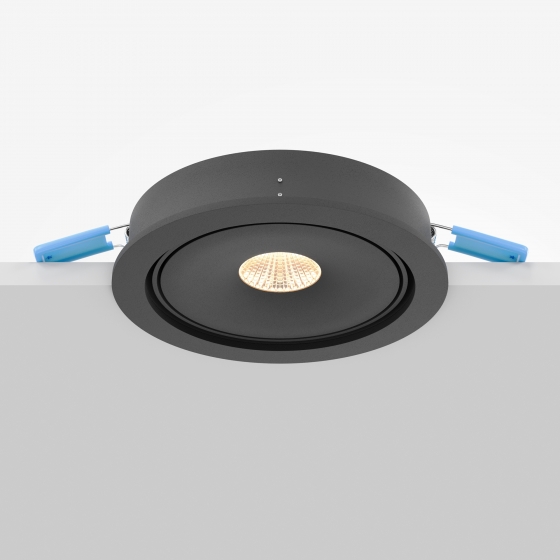 Встраиваемый светильник Move черный круглый 6
