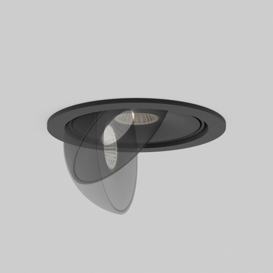 Встраиваемый светильник Move черный круглый 3