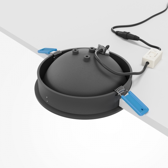 Встраиваемый светильник Move черный круглый 5