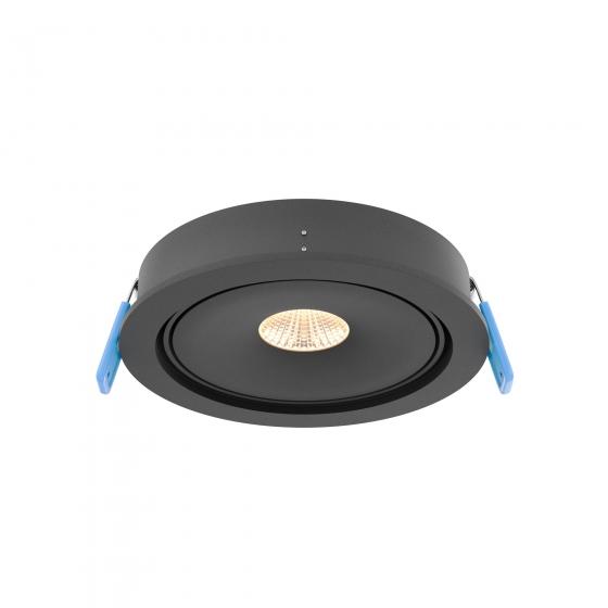 Встраиваемый светильник Move черный круглый 1