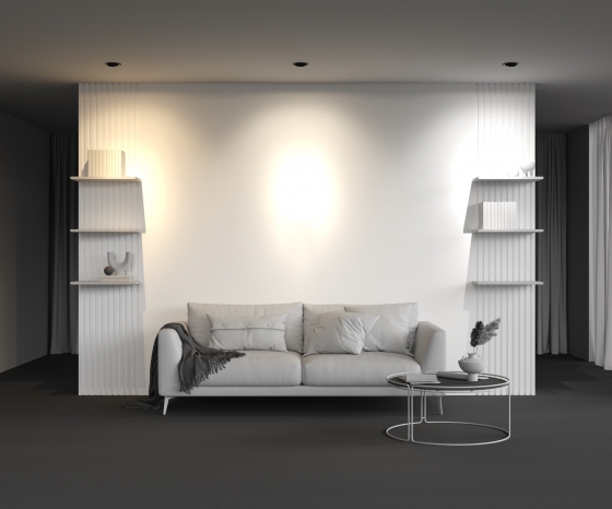 Встраиваемый светильник Move черный круглый 7