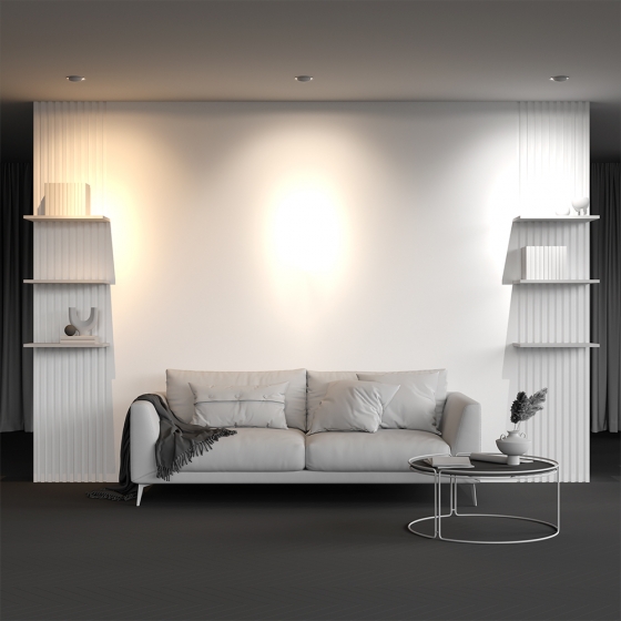 Встраиваемый светильник Move белый круглый 6