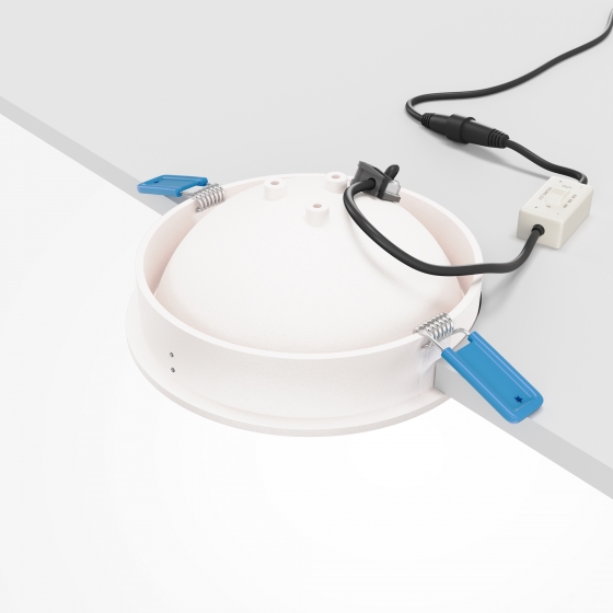 Встраиваемый светильник Move круглый белый 9