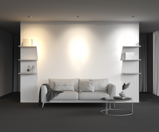 Встраиваемый светильник Move круглый белый 11