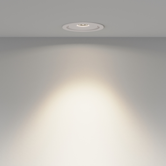 Встраиваемый светильник Move круглый белый 6