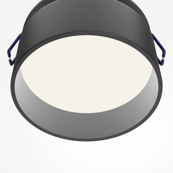 Встраиваемый светильник Amary черный круглый 3