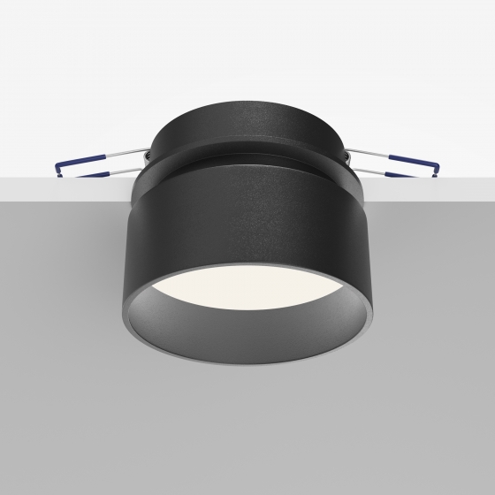Встраиваемый светильник Amary черный круглый 8