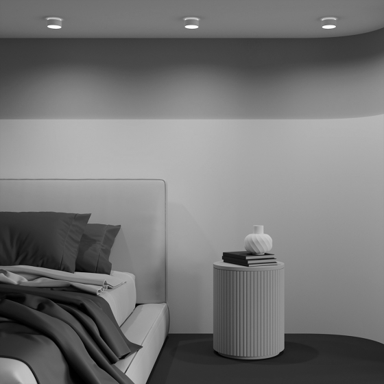 Встраиваемый светильник Amary белый круглый 5