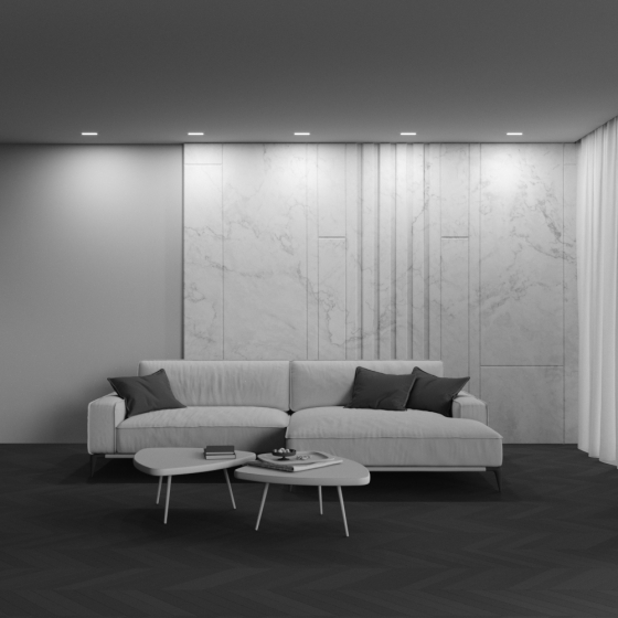 Встраиваемый светильник Basis белый 131,5x31x39,5 мм 4