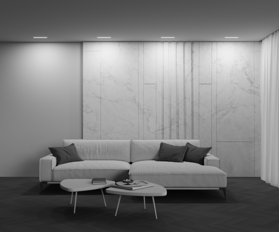 Встраиваемый светильник Basis белый 255x31 мм 2