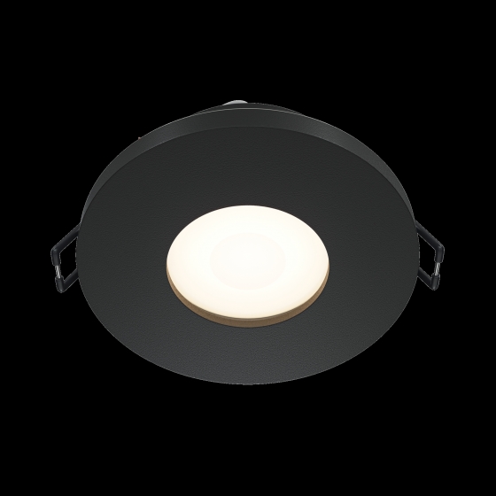 Встраиваемый светильник Stark черный круглый 3