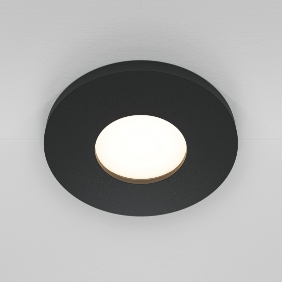Встраиваемый светильник Stark черный круглый 9