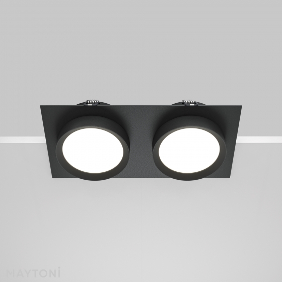 Встраиваемый светильник Hoop черный 9