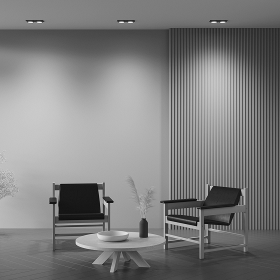 Встраиваемый светильник Hoop черный 10