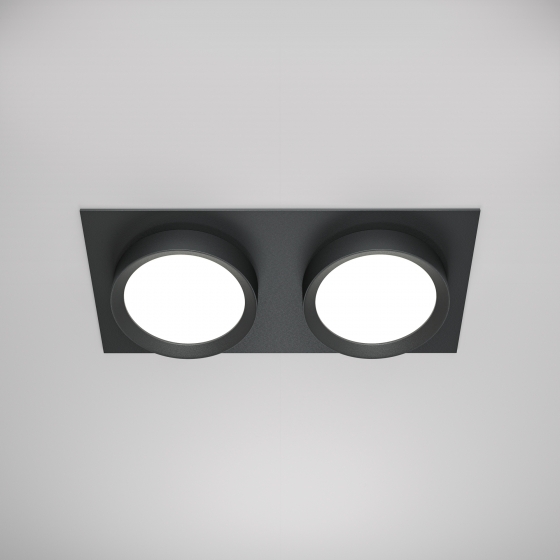Встраиваемый светильник Hoop черный 8
