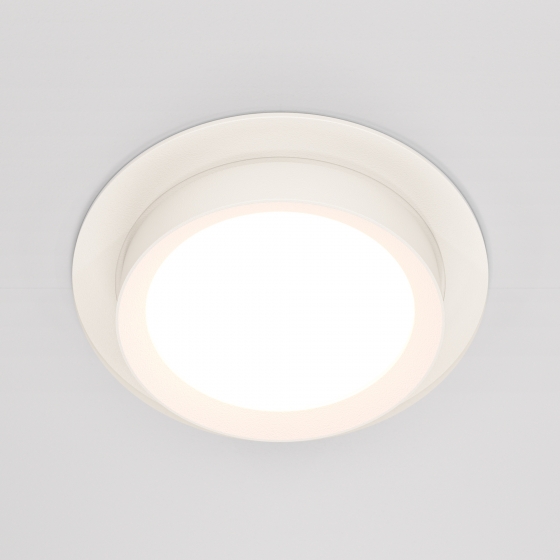 Встраиваемый светильник Hoop круглый белый 3