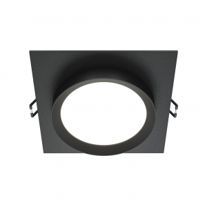 Встраиваемый светильник Hoop черный квадратный