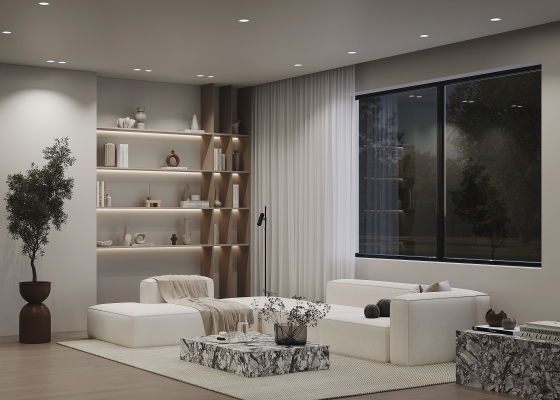 Встраиваемый светильник Spark круглый белый 9