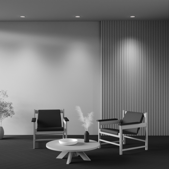 Встраиваемый светильник Spark круглый белый 5