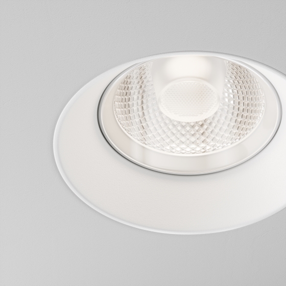 Встраиваемый светильник Flint белый круглый 9