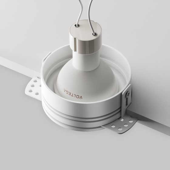 Встраиваемый светильник Flint белый круглый 3