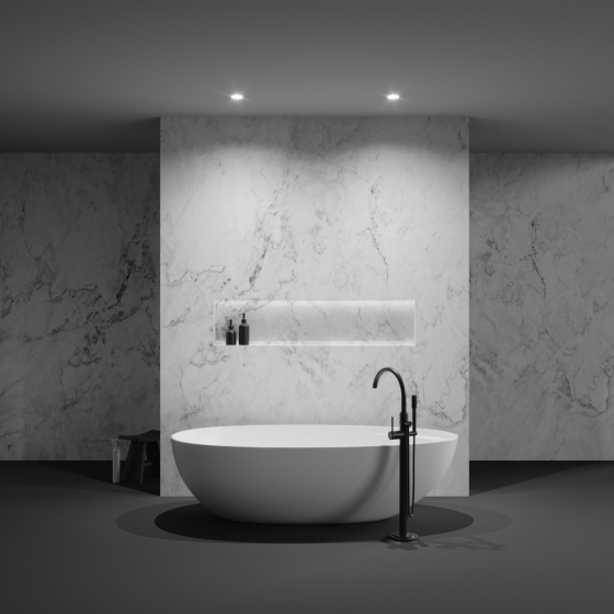 Встраиваемый светильник Flint белый круглый 6