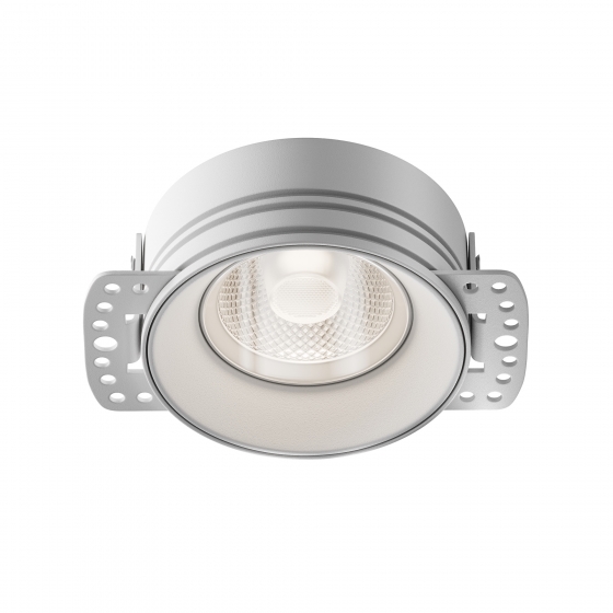 Встраиваемый светильник Flint белый круглый 1