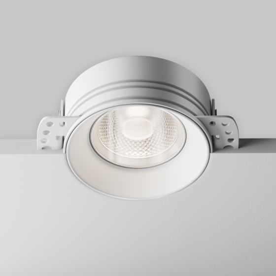 Встраиваемый светильник Flint белый круглый 7