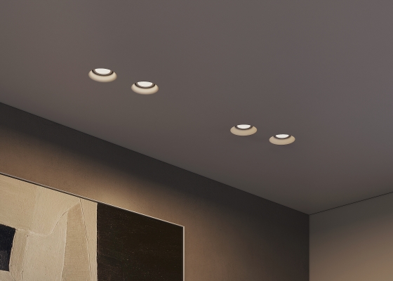 Встраиваемый светильник Intro серый круглый 14