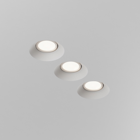 Встраиваемый светильник Intro серый круглый 8