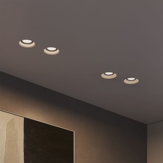 Встраиваемый светильник Intro серый круглый 15