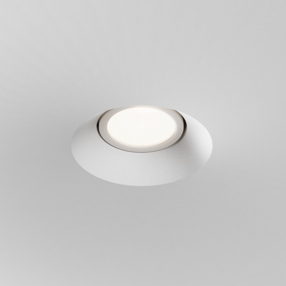 Встраиваемый светильник Intro серый круглый 12