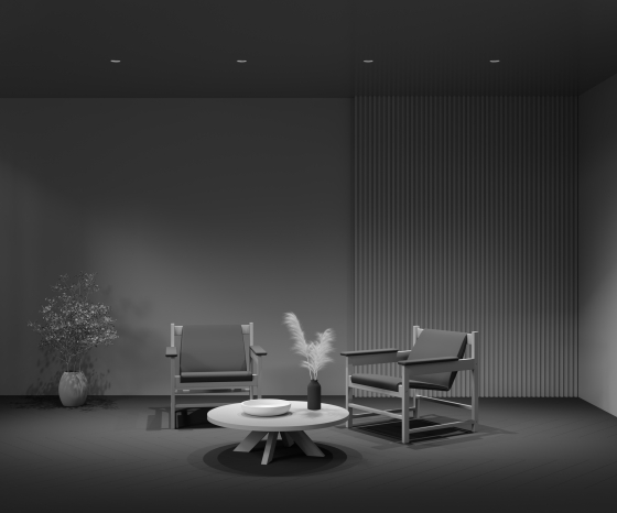 Встраиваемый светильник Intro серый круглый 8