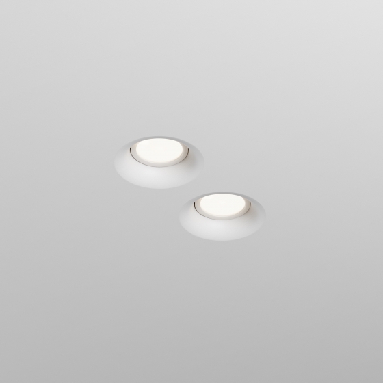 Встраиваемый светильник Intro серый круглый 3