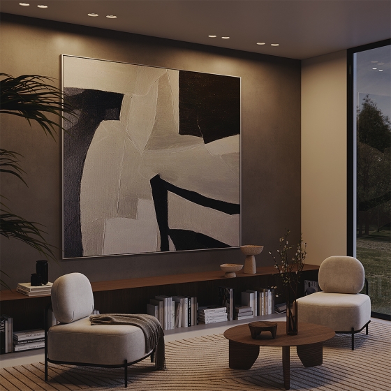 Встраиваемый светильник Intro серый круглый 15