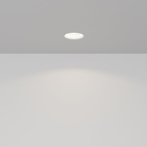 Встраиваемый светильник Intro серый круглый 11