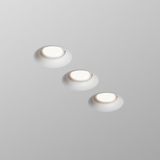 Встраиваемый светильник Intro серый круглый 2