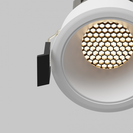 Встраиваемый светильник Dip белый круглый 10