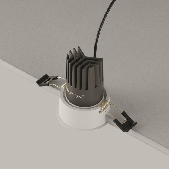 Встраиваемый светильник Dip белый круглый 3