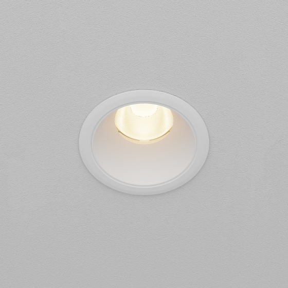 Встраиваемый светильник Dip белый круглый 6