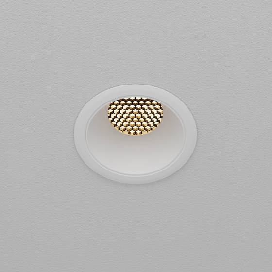 Встраиваемый светильник Dip белый круглый 9